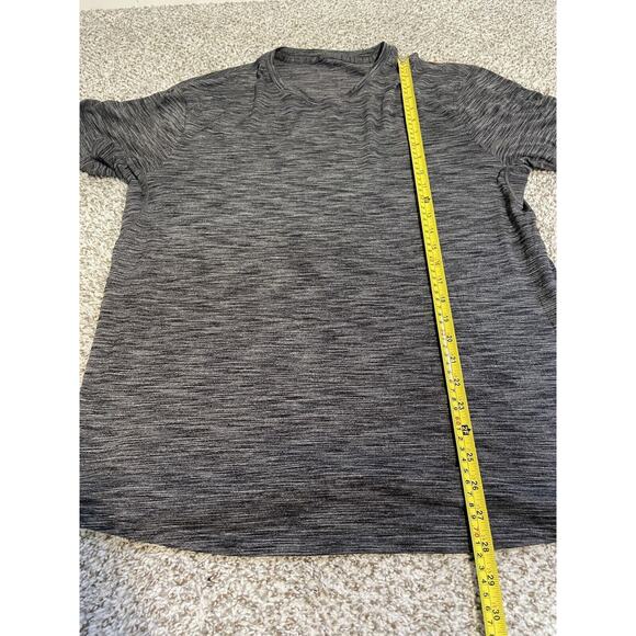 Lululemon Shirt Metal Vent Tech Mens Medium Heather Gray Active Performance - Picture 7 of 7